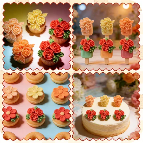 Vista 5 de Molde de silicona de 6 cavidades para decoración de pasteles, para boda, día de San Valentín, fiesta de cumpleaños, aniversario, decoración