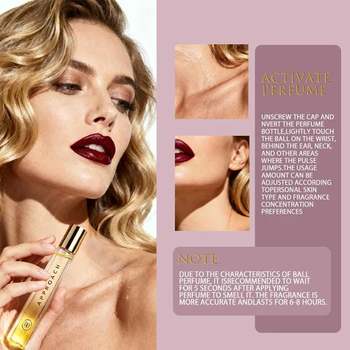 Vista 7 de Perfumes Roll-on para mujeres y hombres, 0.3 fl oz, fragancias de feromonas de larga duración, tamaño de viaje, aceite de perfume rollerball