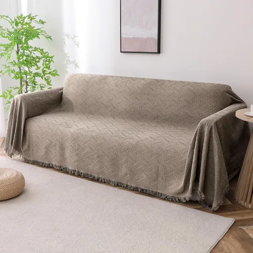 Vista 20 de Turquoize - Funda para sofá de algodón de color gris, protector para sofá, funda para sofás, fundas para sofá seccional lavables para perros