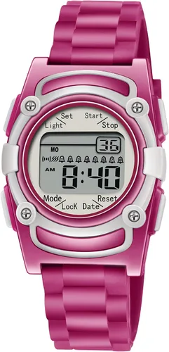 Vista 8 de T TICCI Reloj vibratorio digital para niños, 8 alarmas, recordatorio de medicación, entrenamiento urinario, vibración, píldora, aviso, vibra