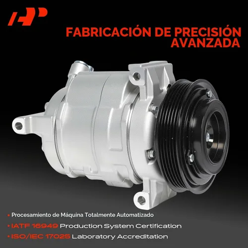 Vista 3 de Compresor de aire acondicionado A-Premium con embrague