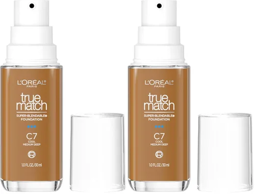 Vista 18 de L'Oreal Paris True Match - Base líquida supermezclable, maquillaje de base líquida de cobertura media, C0.5, ligero, 1 onza líquida
