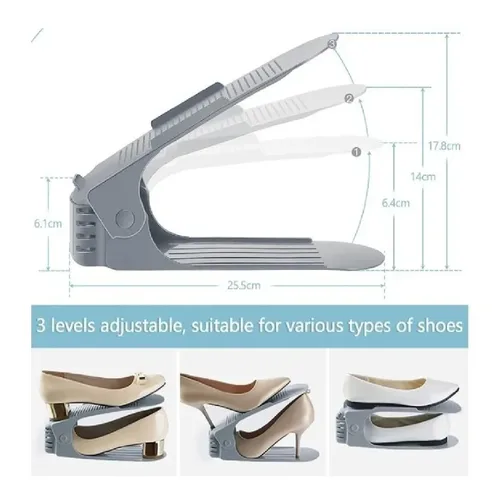 Vista 3 de Organizador Zapatos X1 Zapatero Acomodador Plástico