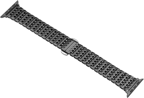 Vista 3 de Juntan Compatible con Apple Watch Band de 1.929 in 1.772 in 1.732 in 1.654 in 1.614 in 1.575 in 1.496 in, correas de reloj de acero inoxidable