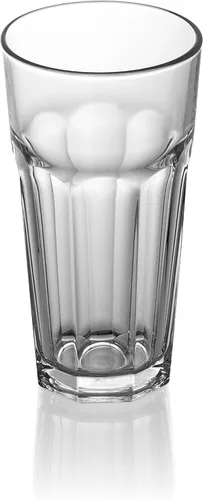 Vista 8 de Red Co. Juego de 6 vasos de vidrio transparente de 16 onzas líquidas para agua, jugo, cerveza, cócteles