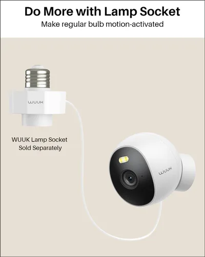 Vista 7 de WUUK Cámara de seguridad, cámara con cable de 4 MP para interiores y exteriores, reconocimiento facial, visión nocturna a color y foco, sin tarifa