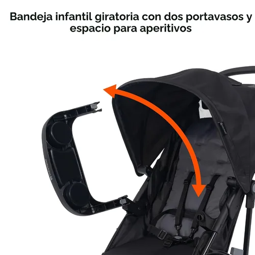 Vista 6 de Baby Trend Venture - Sistema de viaje para cochecito de 3 ruedas, color negro