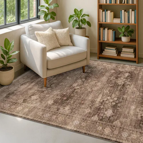 Vista 56 de Hazo Haus – Alfombra pequeña para entrada, cocina o baño, antideslizante con base de goma, resistente a las manchas y a la decoloración, diseño