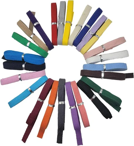Vista 4 de Cinta de algodón de sarga 3/4 "cinta de bies de espiga para coser 25 3/4 pulgadas (0.8 in)