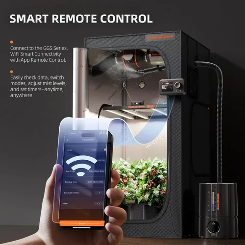 Vista 4 de Spider Farmer Humidificador inteligente de 5L y luz de crecimiento SE7000