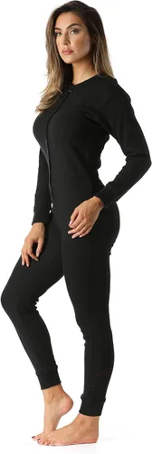 Vista 2 de #followme Women's Thermal Henley Onesie Union Suit
