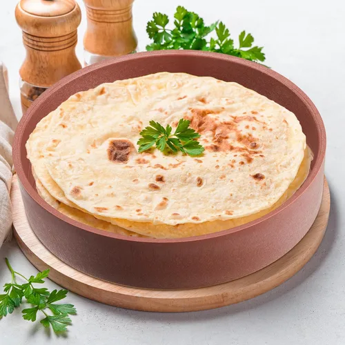 Vista 5 de Sabary 4 calentadores de tortillas con tapa de 8.5 x 2.4 pulgadas, soporte robusto de plástico para tortillas, panqueques, waffles, contenedor