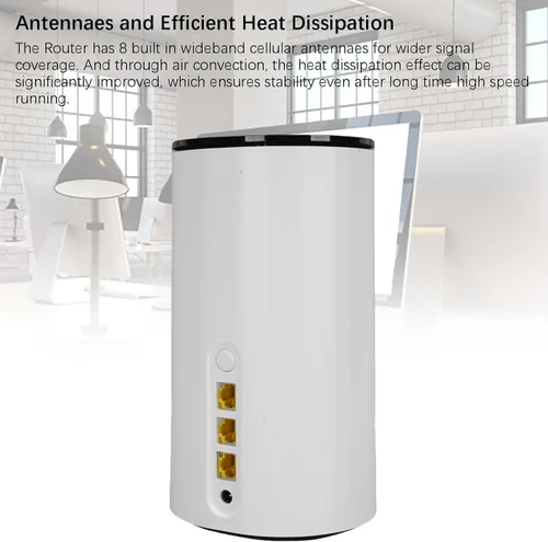 Vista 9 de GOWENIC Enrutador WiFi 6 5G con ranura SIM, velocidades de descarga de hasta 4.67 Gbps, enrutador WiFi de doble banda, puerto LAN WAN, enrutador CPE