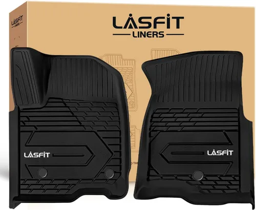 Vista 44 de LASFIT Alfombrillas para Freightliner Cascadia 2008-2017, protección para todo tipo de clima, revestimientos de automóvil de elastómero
