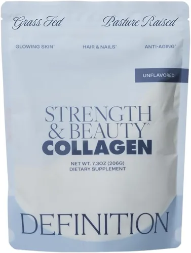 Vista 10 de Colágeno en polvo para mujer, mezcla de belleza con vitamina C, biotina y ácido hialurónico, apoya el cabello, la piel y las uñas, 20 porciones