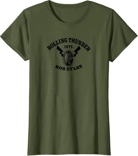 Vista 24 de Bob Dylan - Camiseta Rolling Thunder S Gris Oscuro