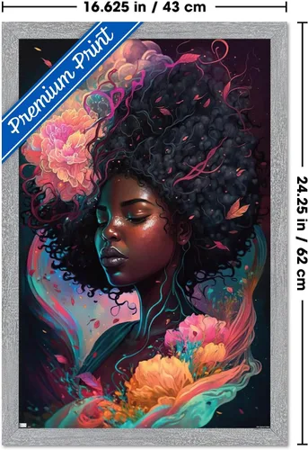Vista 3 de Trends International Wumples - Beautiful Profile 3 Wall Poster, 22.4L x 14.7W, Gray Framed Version