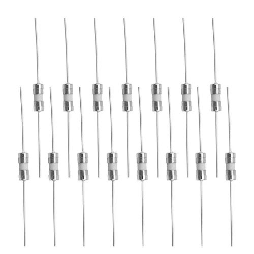 Vista 15 de Bettomshin 20 fusibles de plomo axial de tubo de cerámica T1A de 250 V, 0.142 x 0.394 in/0.14 x 0.39 pulgadas, fusible de fusión lenta de retardo
