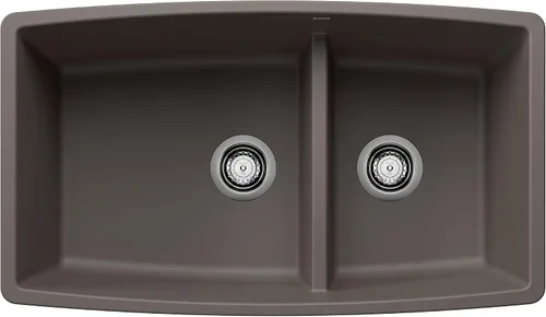 Vista 9 de Fregadero Blanco Performa Silgranit II Cascada., 441315 Trufa