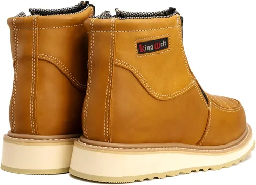 Vista 4 de King Welt Ultra Flex 6 "339 cremallera doble densidad ligero hombres botas de trabajo Habana