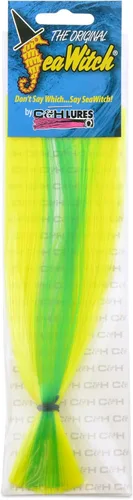 Vista 54 de C&H Lures Señuelos de Pesca Sea Witch - Originales Desde 1959, Faldas de Nylon Revelan Cabeza con Peso, 15 Colores, 8 Pesos de Cabeza, Señuelo