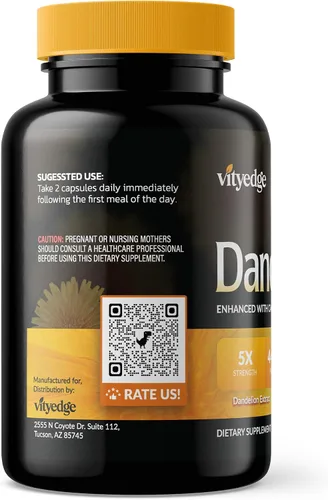 Vista 7 de Píldora de agua diurética natural para piernas hinchadas, pies y tobillos - La dandelita te ayuda a obtener alivio de la retención de agua