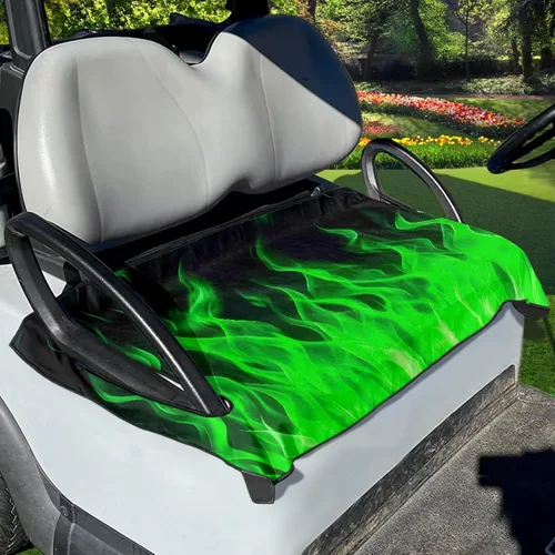 Vista 7 de Fundas de asiento de carrito de golf, mantas para carrito de golf, fundas de asiento de toalla para la mayoría de carritos de golf de 2 asientos