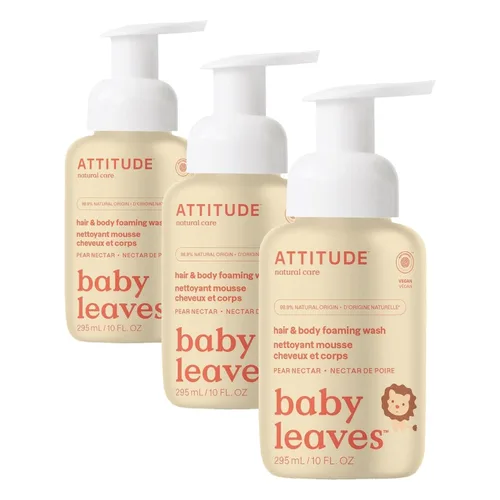 Vista 13 de ATTITUDE Lavado Espumoso 2 en 1 para Cabello y Cuerpo de Bebé, Champú Jabón Verificado por EWG, Dermatológicamente Probado, Hecho con Ingredientes