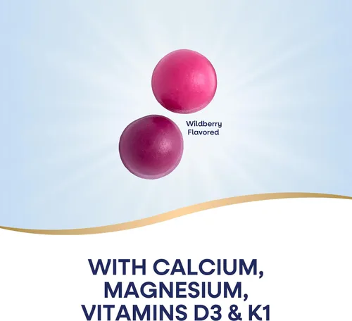 Vista 2 de Gomas de huesos y músculos en crecimiento para niños de Nature's Way, apoya huesos y músculos saludables*, calcio, magnesio, vitaminas D3 y K1