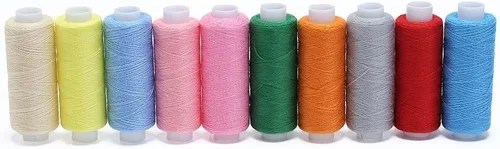 Vista 9 de Candora Bobina de hilo de coser, 30 colores, 250 yardas cada poliéster multiusos para coser a mano y a máquina