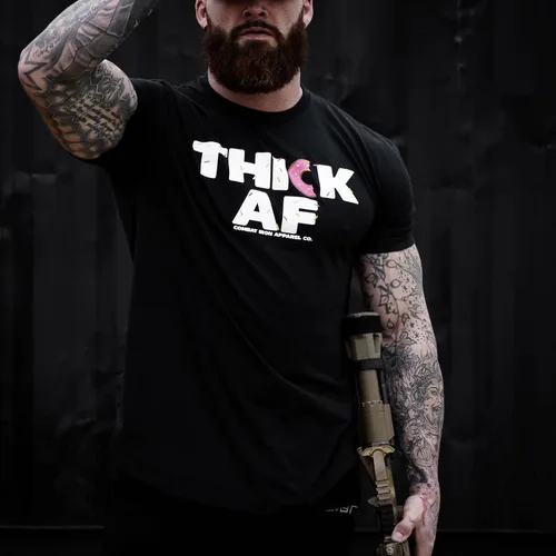Vista 4 de Combat Iron ThickAF Sprinkled Donut Edition - Camiseta de manga corta para hombre