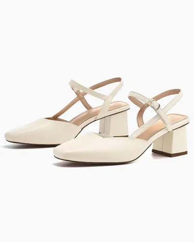 Vista 4 de Rilista Zapatos de tacón bajo y grueso para mujer, tacón cuadrado cerrado, para boda, fiesta, vestido
