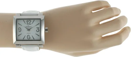 Vista 3 de Peugeot Reloj de piel fácil de leer con cara grande para mujer
