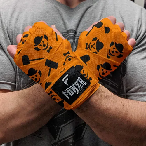 Vista 42 de Forza Sports Vendas de boxeo y MMA estilo mexicano de 180" Concientización sobre el autismo Azul