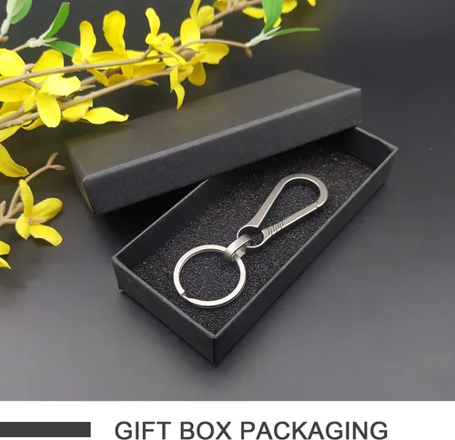 Vista 5 de LamChyar Llavero de titanio, clip de liberación rápida con 1 llavero, clip de mosquetón pequeño, el maravilloso regalo para hombres y mujeres, Tono