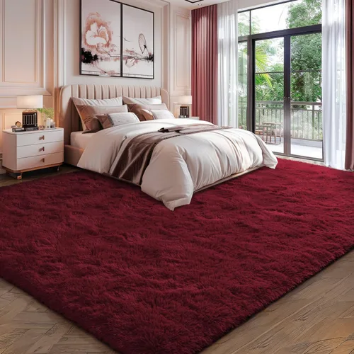 Vista 110 de EVOIONOS Alfombra Redonda Negra para Dormitorio, 4x4 Pies Alfombra de Área Circular Suave y Esponjosa para Sala de Estar, Alfombra Circular de Felpa