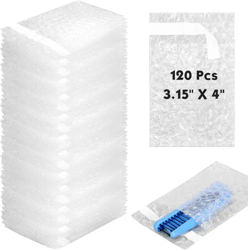 Vista 13 de Perkoop - Bolsas de burbujas dobles, 2 x 3.15 pulgadas, 120