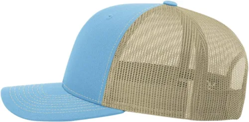 Vista 4 de Sombrero personalizado Richardson 112 con su logotipo bordado Trucker Mesh Snapback Cap