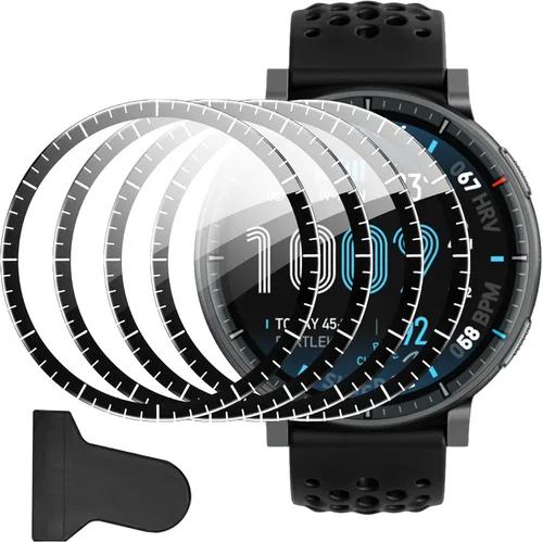 Vista 16 de Protector de pantalla compatible con Amazfit Active 2, antiarañazos, cobertura de pantalla completa 3D, compatible con fundas, HD Ultra, paquete de 3