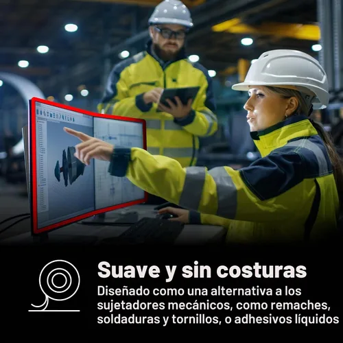 Vista 7 de Cinta 5952 3 M VHB (múltiples tamaños), Negro, 1 Cinta de montaje industrial resistente de 45 mil