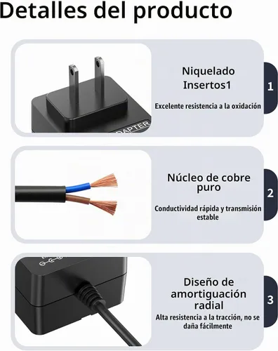 Vista 5 de Repuesto para cargador Booster PAC ES5000, cable de cargador de refuerzo de 19 V compatible con Booster PAC ES2500 ES5500 ES5000 ES2500C ES6000