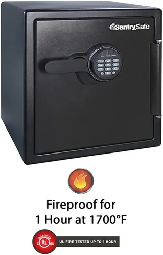 Vista 13 de SentrySafe Caja de seguridad contra incendios, caja de seguridad extra grande con clave, 1,23 pies cúbicos, SFW123CU