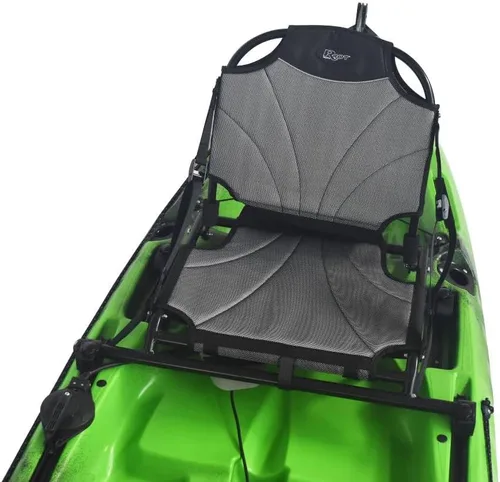Vista 4 de Mako 12 Pedal Drive Fishing Kayak – Lightweight & Comfortable with Adjustable Seat, 4 Rod Holders, Ample Storage, Impulse Drive Pedal System &