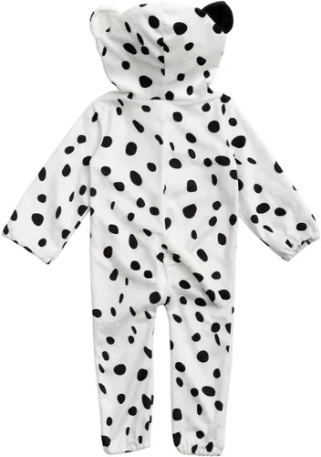 Vista 4 de HollyHOME Mameluco para bebé, disfraz de cachorro de dálmatas, disfraz de cosplay – Mono de una pieza para perro pequeño