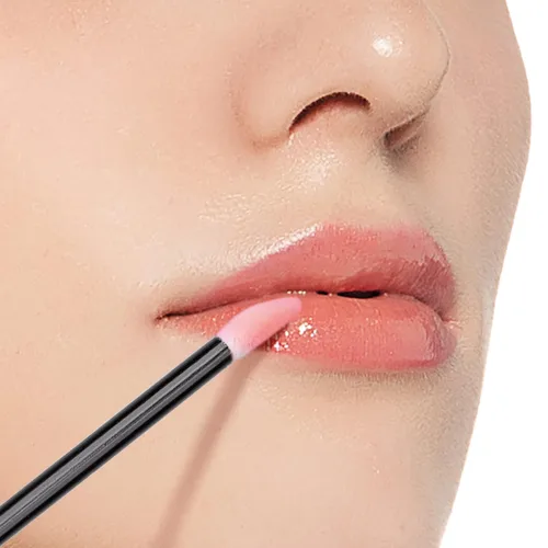 Vista 5 de G2PLUS 100 aplicadores de brillo de labios, cepillos de labios desechables, aplicadores de brillo de labios, aplicadores de brillo de labios