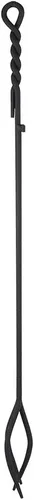 Vista 8 de Minuteman International Herramienta individual con mango de cuerda, pinzas para chimenea, estándar de 28 pulgadas, color negro