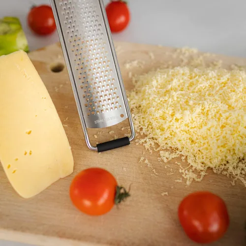 Vista 6 de Deiss PRO Rallador de limón y rallador de queso de alta resistencia y rallador de verduras — queso parmesano, limón, ajo, nuez moscada, chocolate
