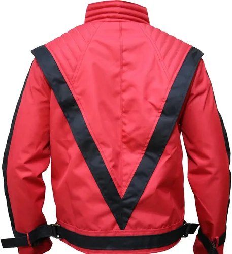 Vista 4 de MJ Thriller Chaqueta Rojo Cordura