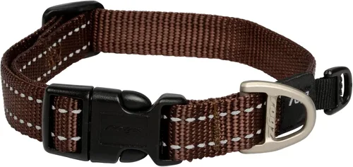 Vista 13 de Collar reflectante para perros medianos, ajustable de 12 a 17 pulgadas, color negro