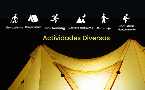 Vista 5 de Nitecore NU43 linterna recargable frontal, 1400 lúmenes USB-C brillante ligera para camping, correr o trabajar, con foco, luz roja, incluye pegatina